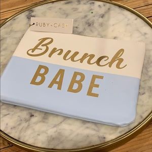 🔥 Brunch babe super cute makeup bag or clutch 🔥